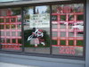 Window Painting For Red Out Day 9/20/08